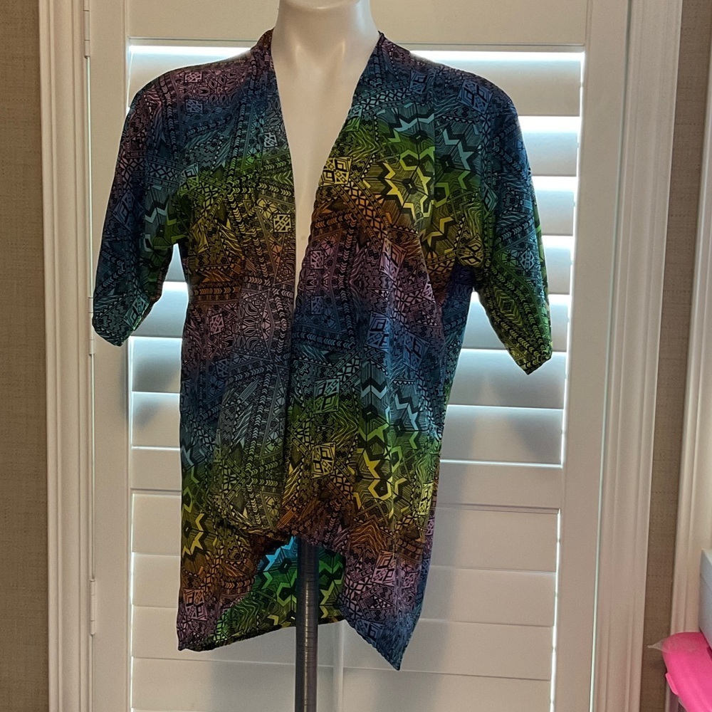 LuLaRoe Multicolor Patterned Cardigan